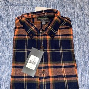 Orange &Blue Plaid Longsleeve
